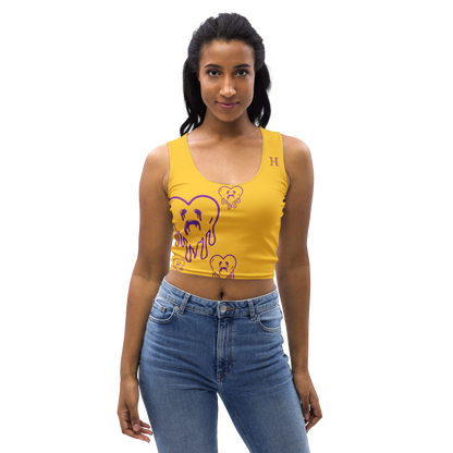 Dying Hearts / HiH H - Crop Top - Yellow