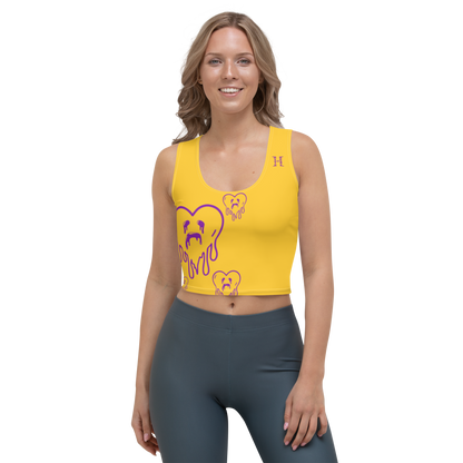 Dying Hearts / HiH H - Crop Top - Yellow