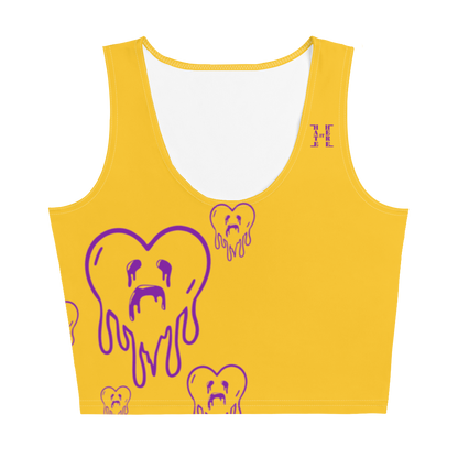 Dying Hearts / HiH H - Crop Top - Yellow