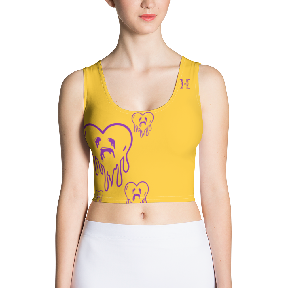 Dying Hearts / HiH H - Crop Top - Yellow