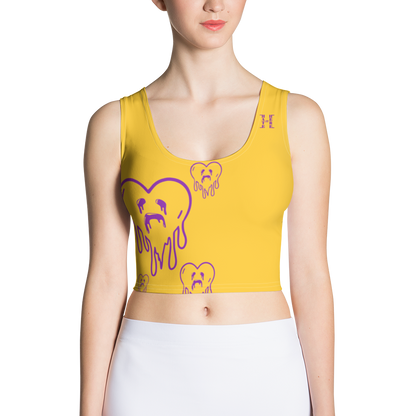 Dying Hearts / HiH H - Crop Top - Yellow