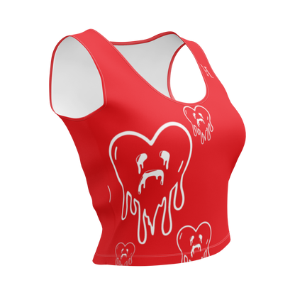 Dying Hearts / HiH H - Crop Top - Red