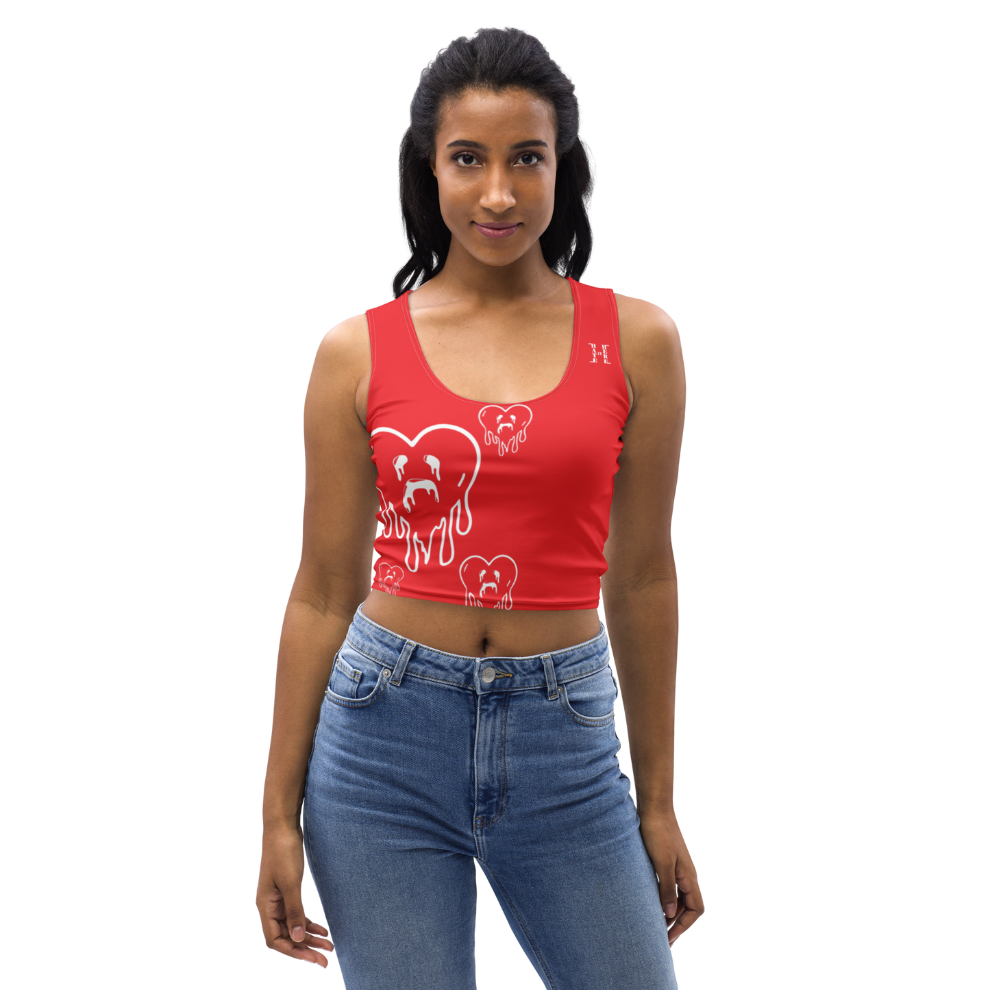 Dying Hearts / HiH H - Crop Top - Red