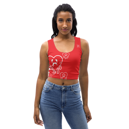 Dying Hearts / HiH H - Crop Top - Red