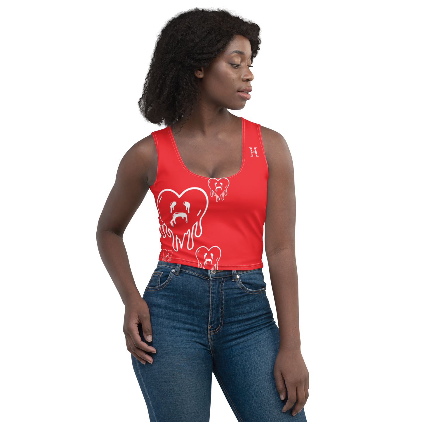 Dying Hearts / HiH H - Crop Top - Red