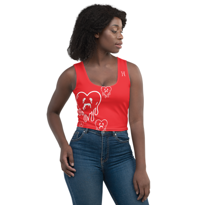 Dying Hearts / HiH H - Crop Top - Red