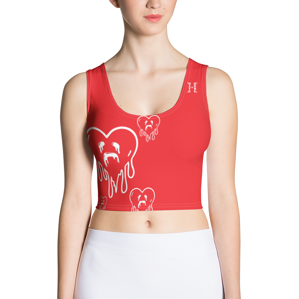 Dying Hearts / HiH H - Crop Top - Red