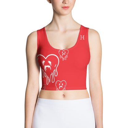 Dying Hearts / HiH H - Crop Top - Red