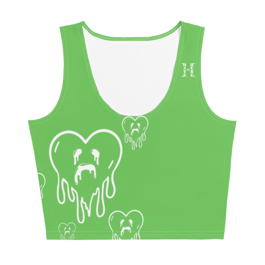 Dying Hearts / HiH H - Crop Top - Green