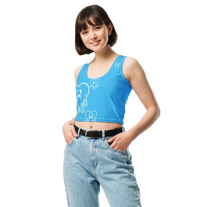 Dying Hearts / HiH H - Crop Top - Blue