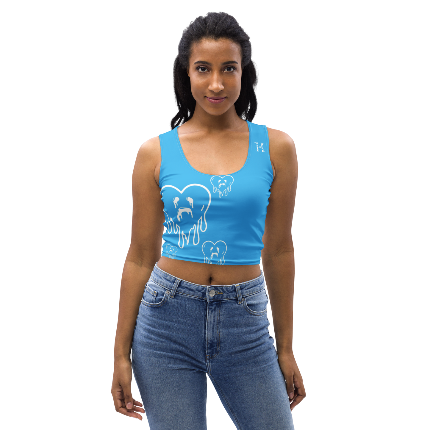 Dying Hearts / HiH H - Crop Top - Blue