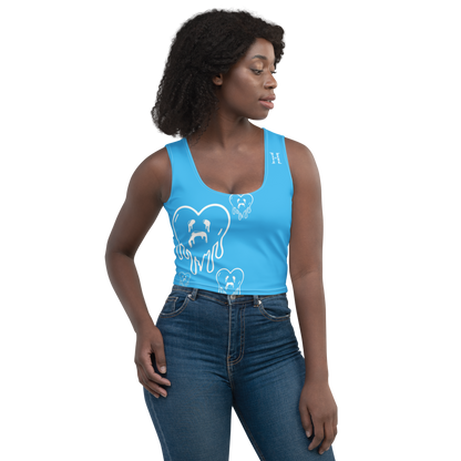 Dying Hearts / HiH H - Crop Top - Blue