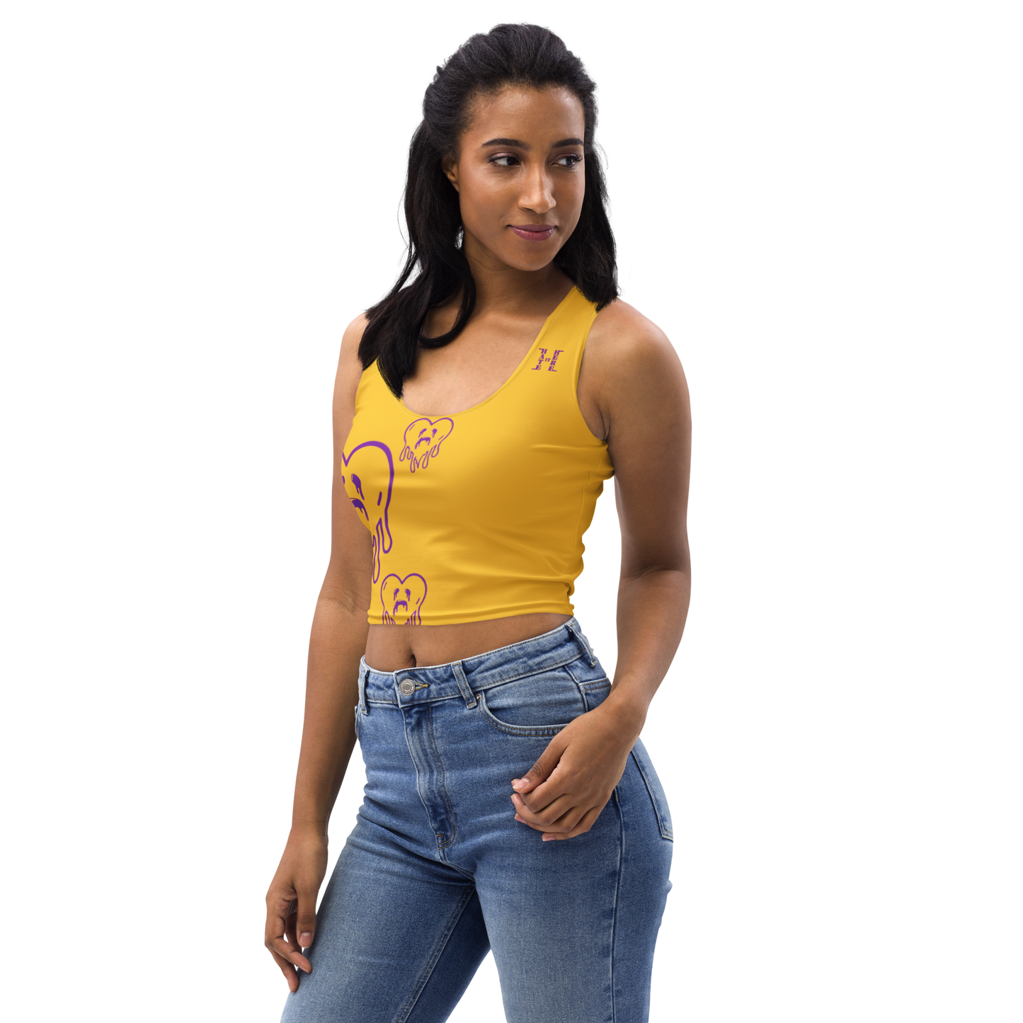 Dying Hearts / HiH H - Crop Top - Yellow