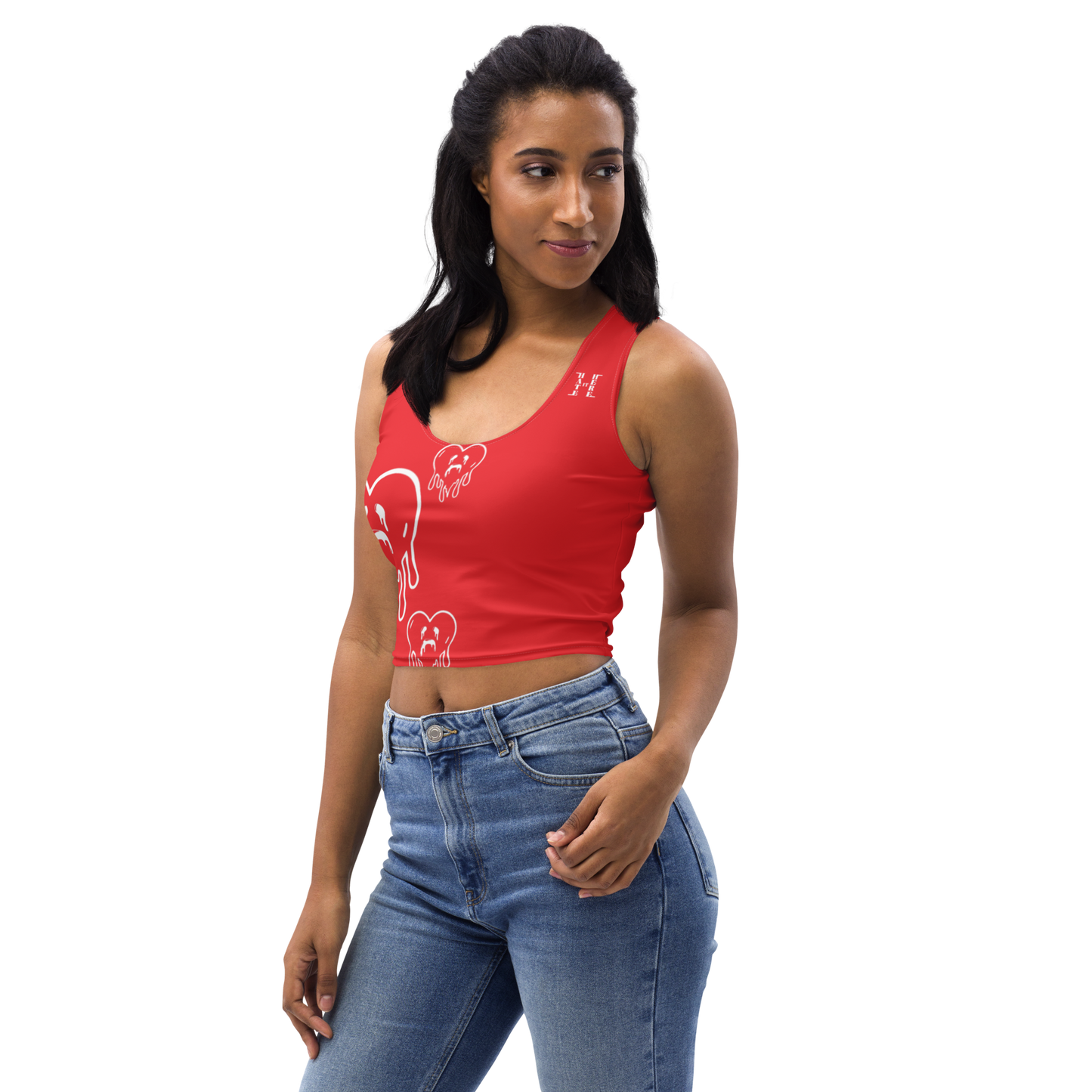 Dying Hearts / HiH H - Crop Top - Red