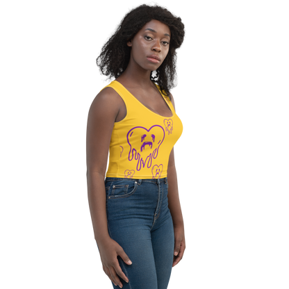 Dying Hearts / HiH H - Crop Top - Yellow