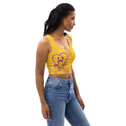 Dying Hearts / HiH H - Crop Top - Yellow