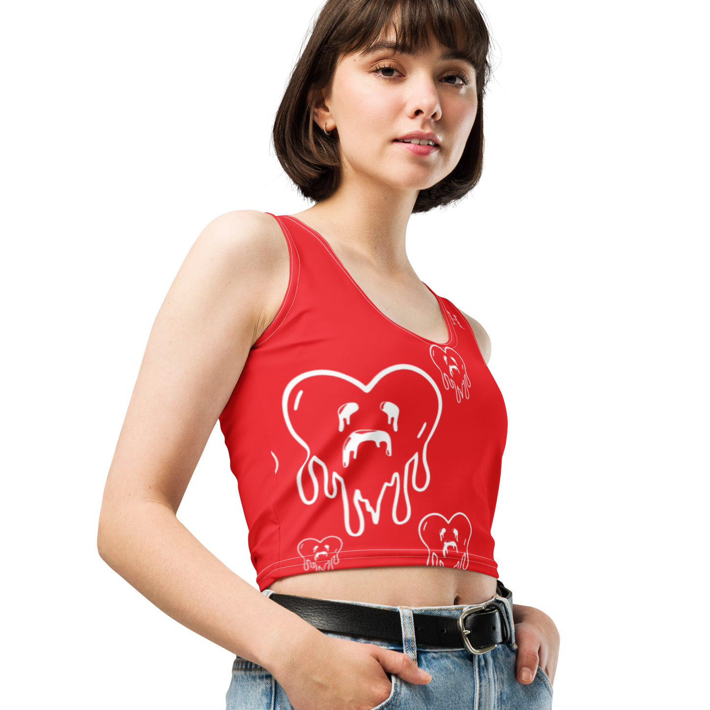 Dying Hearts / HiH H - Crop Top - Red