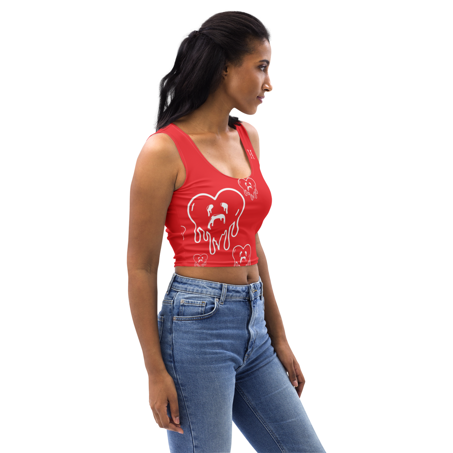 Dying Hearts / HiH H - Crop Top - Red