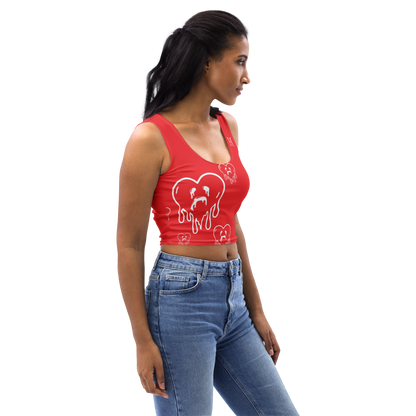 Dying Hearts / HiH H - Crop Top - Red