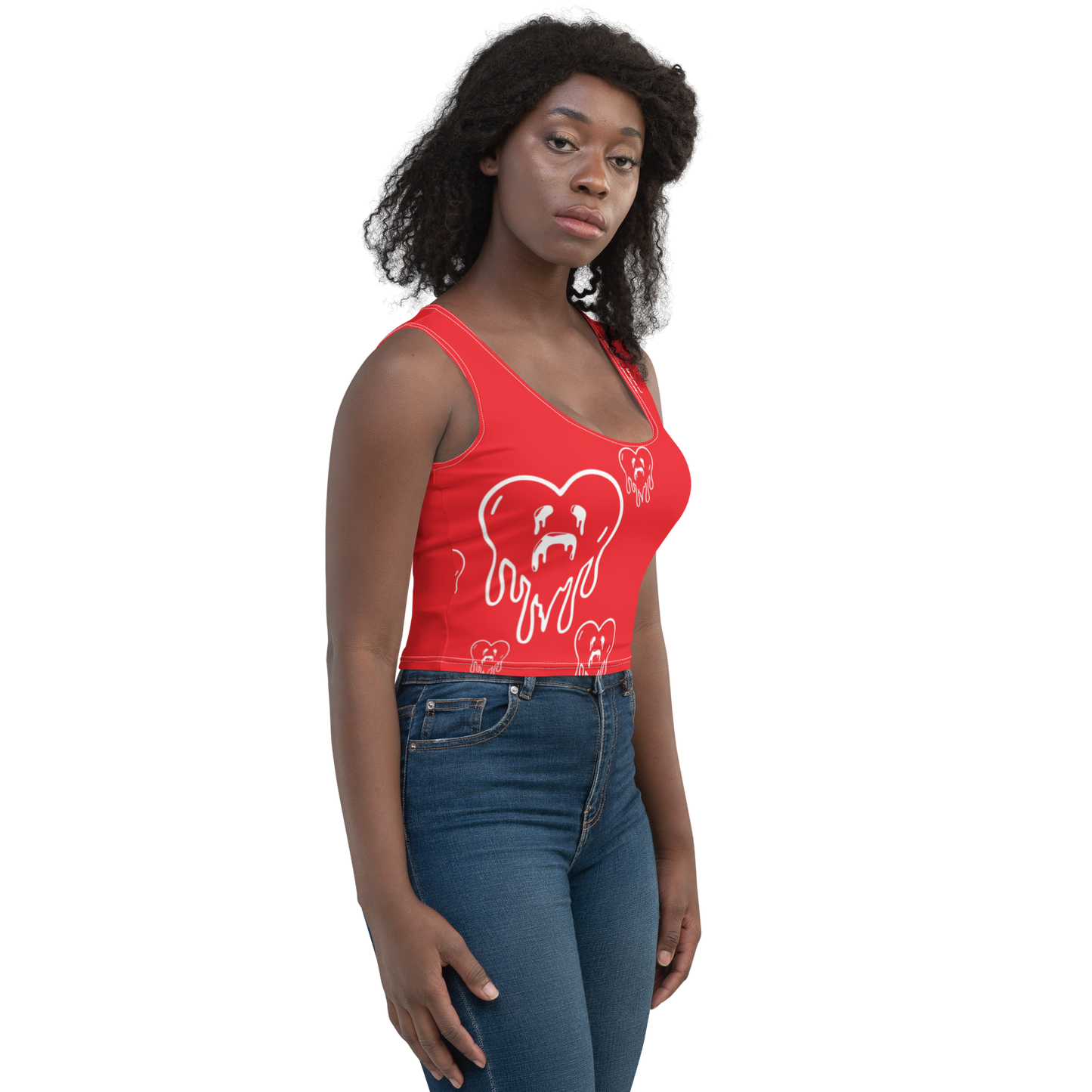 Dying Hearts / HiH H - Crop Top - Red