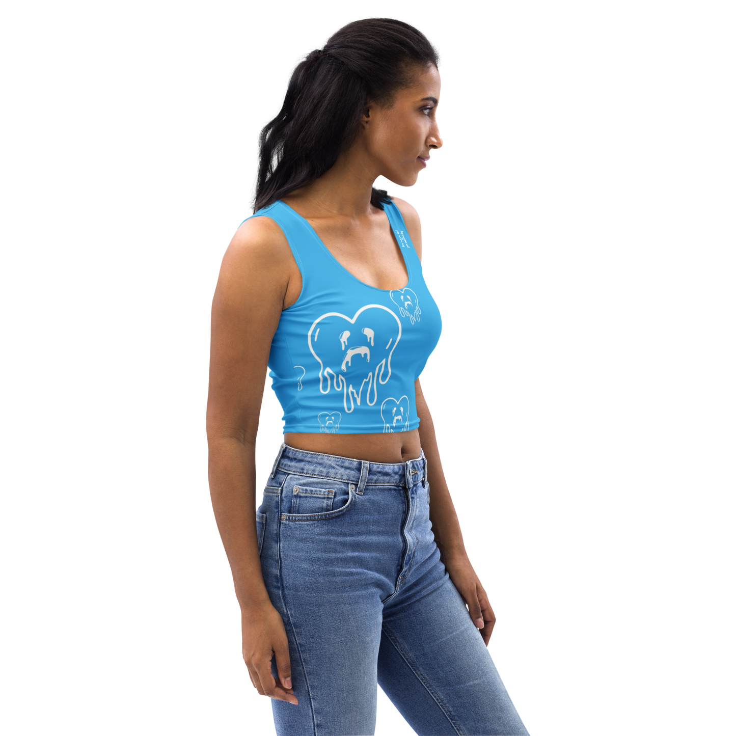 Dying Hearts / HiH H - Crop Top - Blue