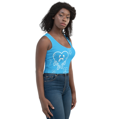 Dying Hearts / HiH H - Crop Top - Blue