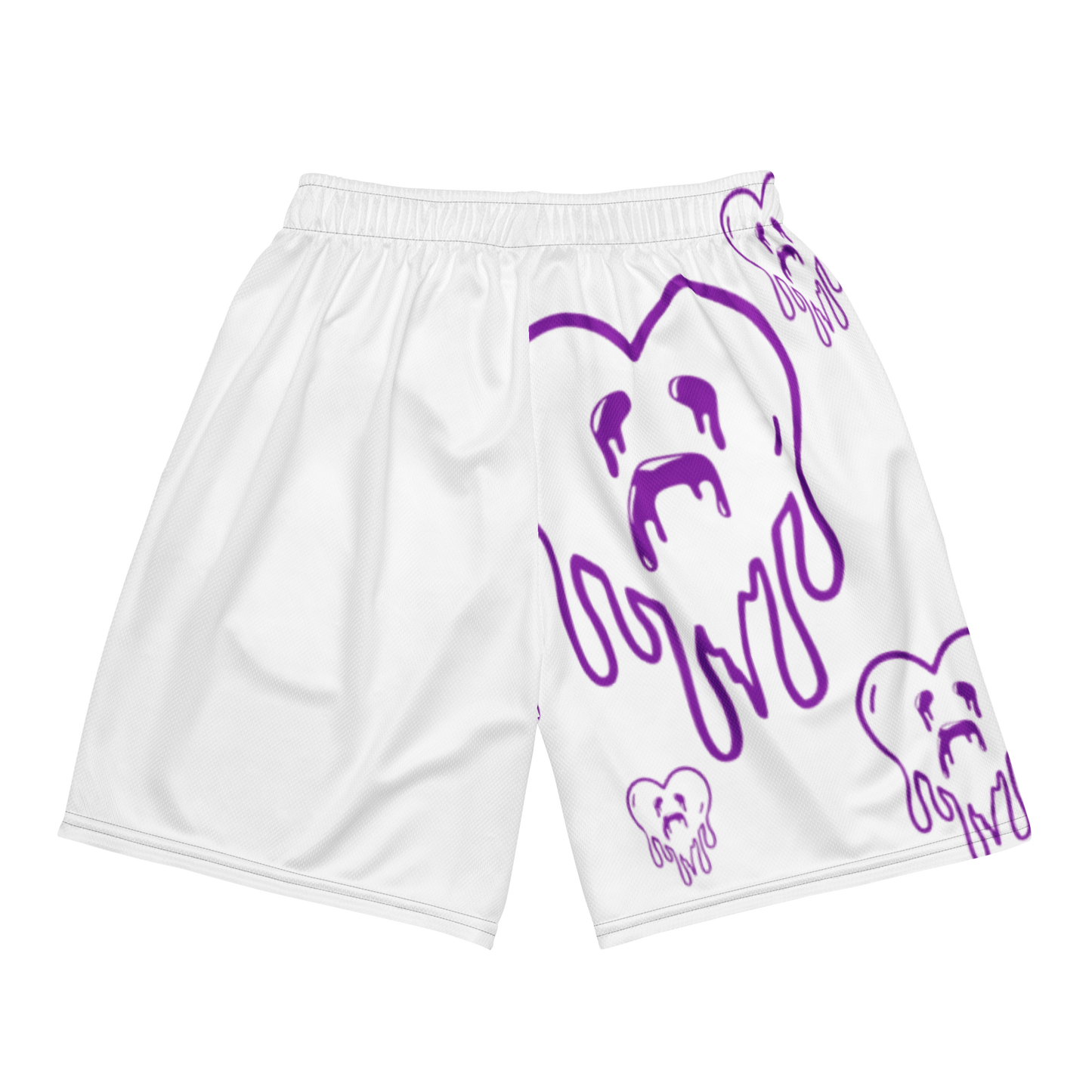 Dying Hearts / HiH H - Mesh Shorts - White