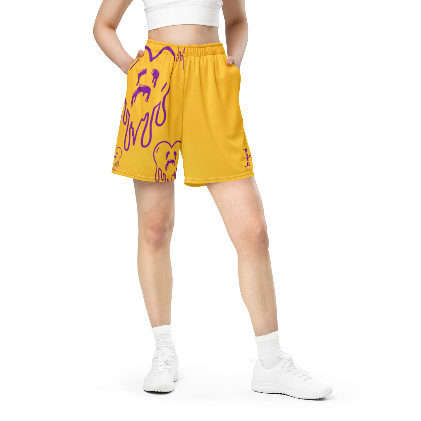 Dying Hearts / HiH H - Mesh Shorts - Yellow