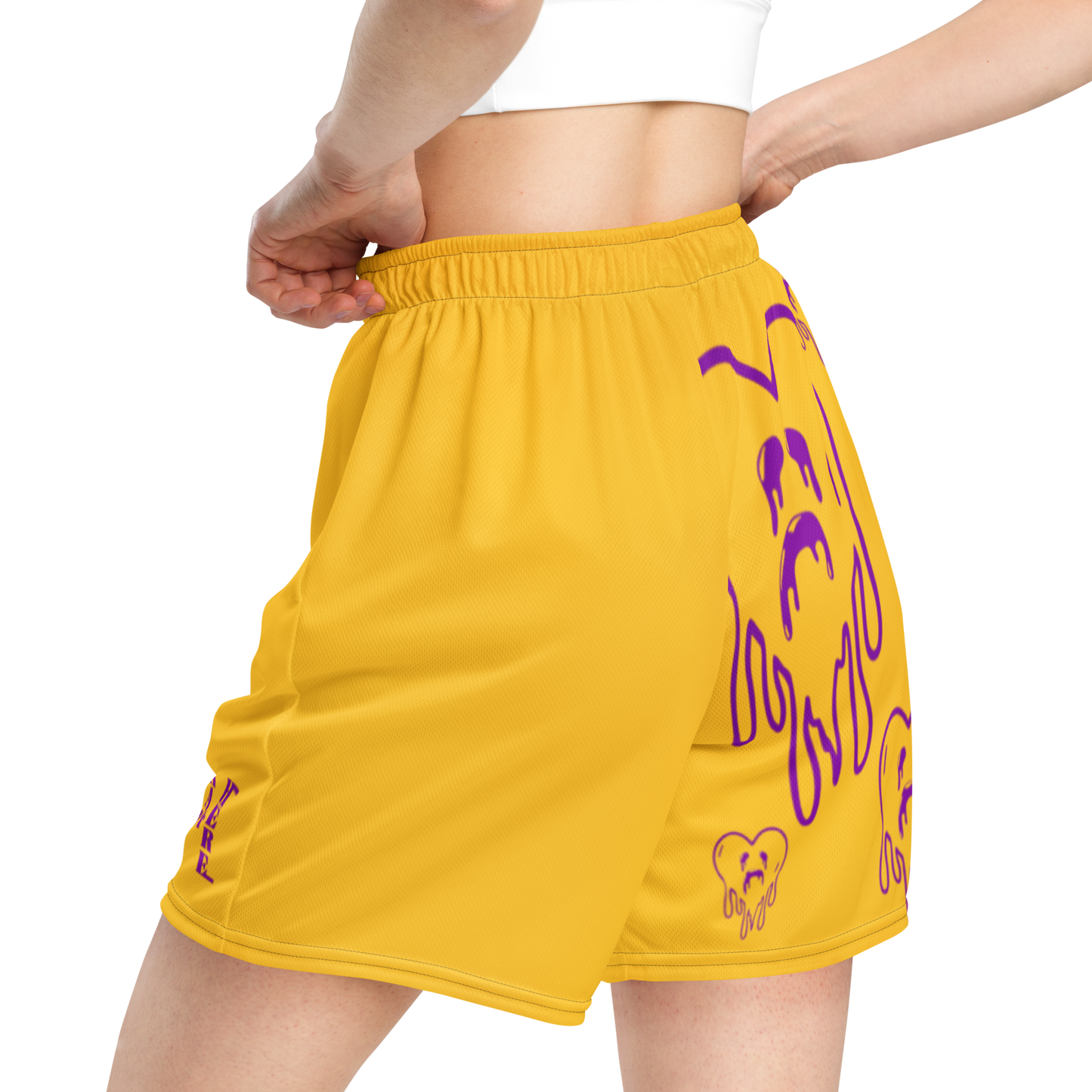 Dying Hearts / HiH H - Mesh Shorts - Yellow