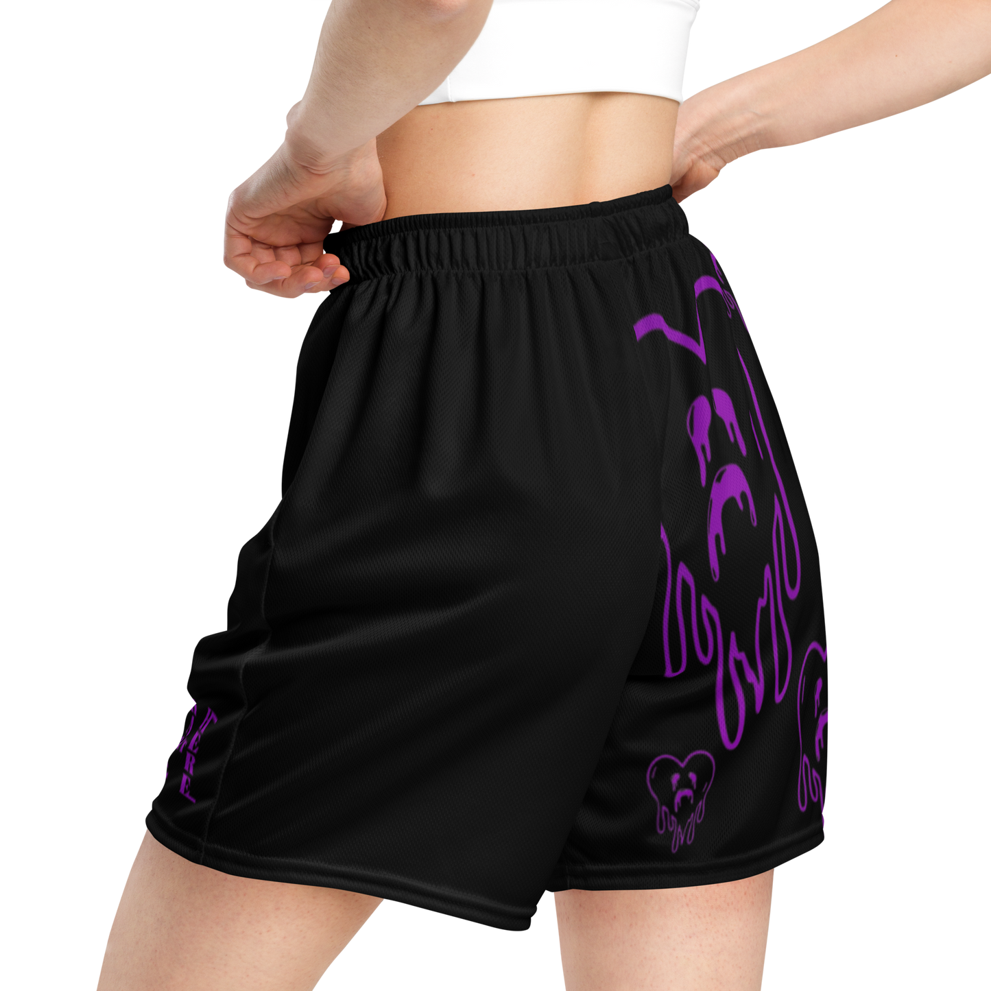 Dying Hearts / HiH H - Mesh Shorts - Black