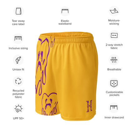 Dying Hearts / HiH H - Mesh Shorts - Yellow