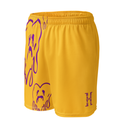 Dying Hearts / HiH H - Mesh Shorts - Yellow