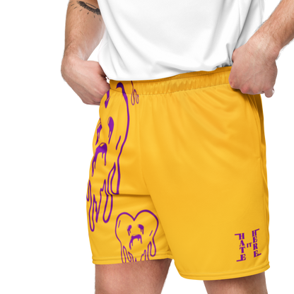 Dying Hearts / HiH H - Mesh Shorts - Yellow