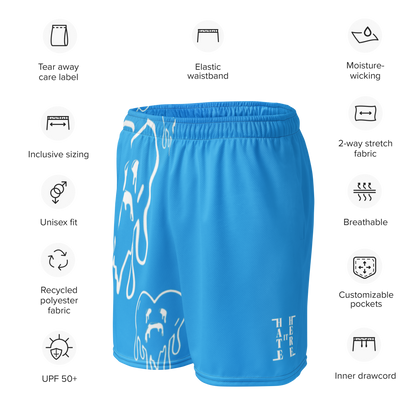 Dying Hearts / HiH H - Mesh Shorts - Blue