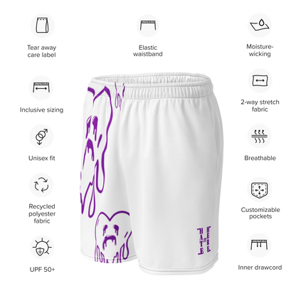 Dying Hearts / HiH H - Mesh Shorts - White