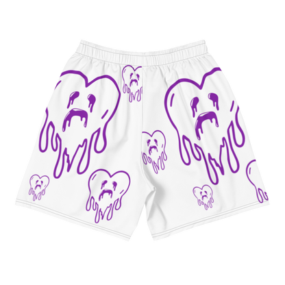 Dying Hearts - All-Over Print - Athletic Shorts - White