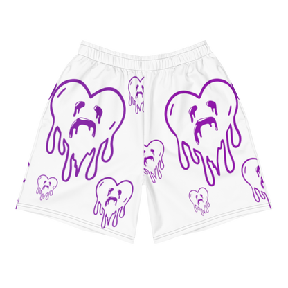 Dying Hearts - All-Over Print - Athletic Shorts - White