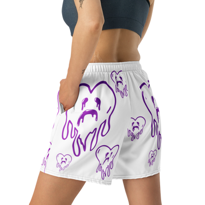 Dying Hearts - All-Over Print - Athletic Shorts - White