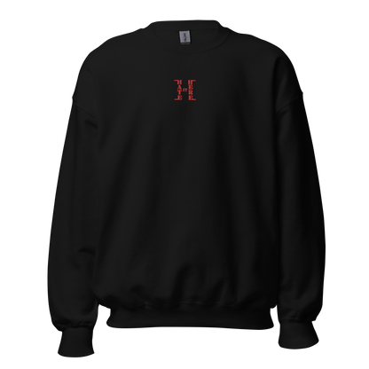 Embroidered Red HiH H - Essential Crewneck