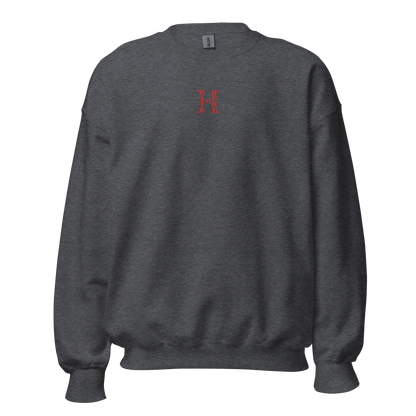 Embroidered Red HiH H - Essential Crewneck