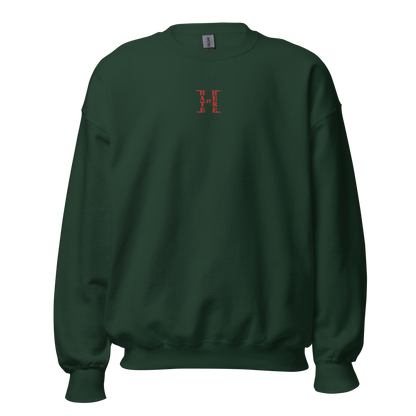 Embroidered Red HiH H - Essential Crewneck