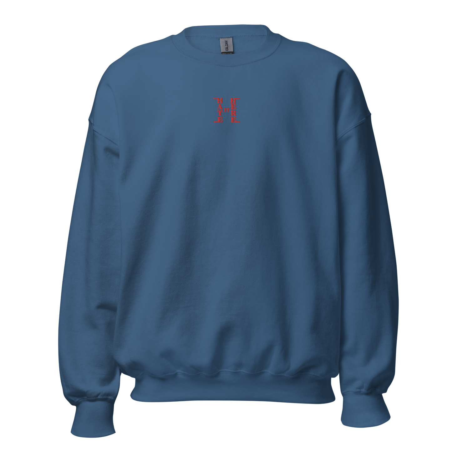 Embroidered Red HiH H - Essential Crewneck