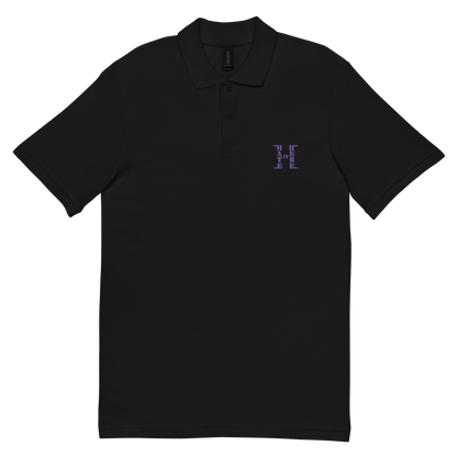 Purple HiH H - Embroidered Collard Shirt