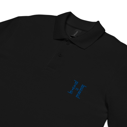 Blue HiH H - Embroidered Collard Shirt