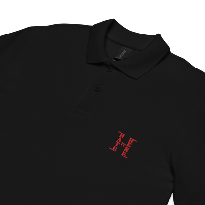 Red HiH H - Embroidered Collard Shirt