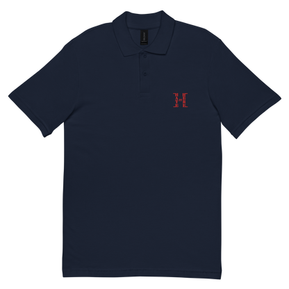 Red HiH H - Embroidered Collard Shirt