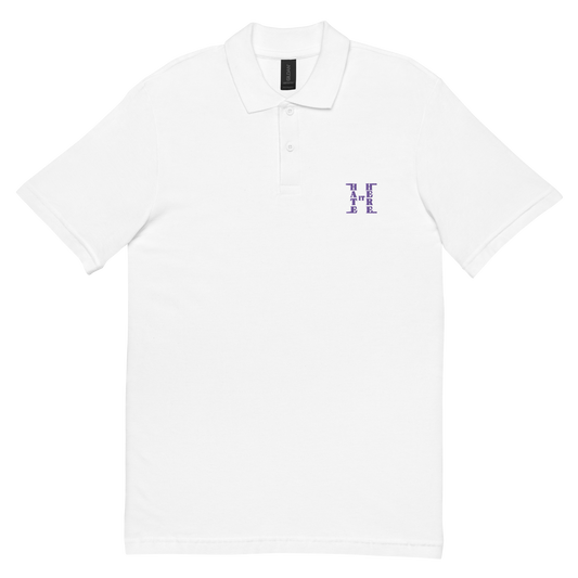 Purple HiH H - Embroidered Collard Shirt