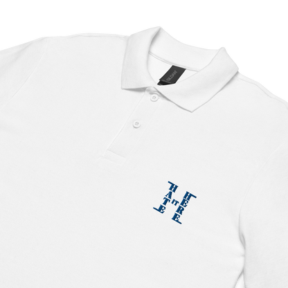 Blue HiH H - Embroidered Collard Shirt